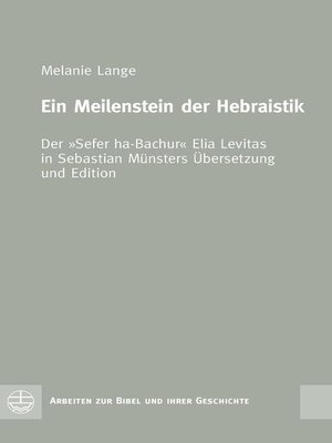 cover image of Ein Meilenstein der Hebraistik